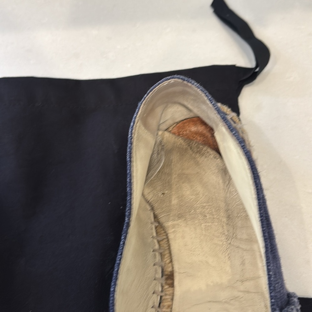 CHANEL denim Blue Espadrilles with Iconic CC Logo - Picture 8 of 8
